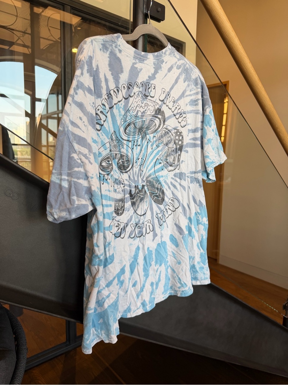 Topman TopShop Tie-Dye Mushroom Kaleidoscope Dreams Psychedelic Graphic Tee
